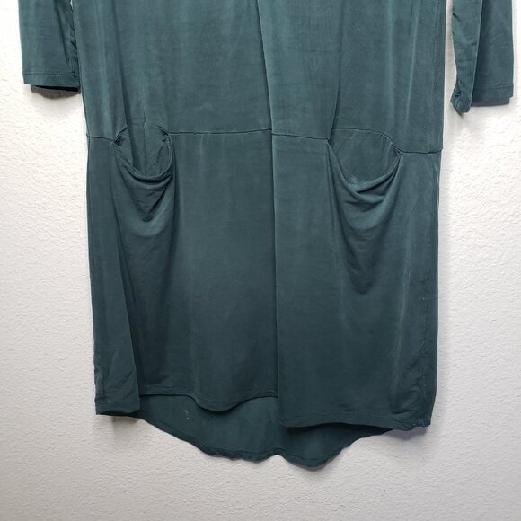 Dolan Left Coast Collection Women's Sz XS Green 3/4th Sleeve Tunic Dress - Picture 4 of 9